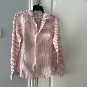Net Frank & Eileen linen stripe blouse